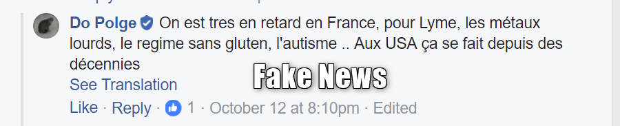 Fake News retard France biomed autisme 1
