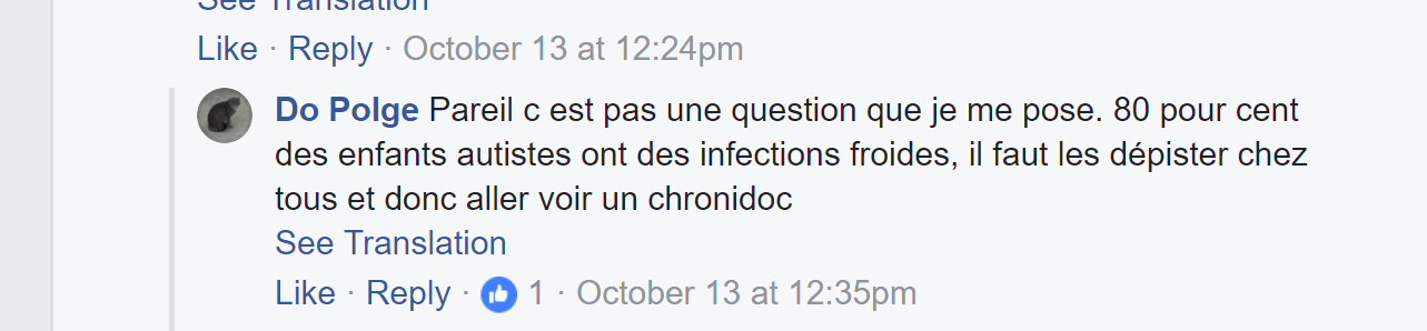 Sélection de captures d'écran sur Chronimed 10 CHRONIDOC 80 ENFANTS AUTISTES INFECTIONS FROIDES